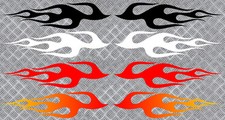 2 x FLAMES 27cmX6.7cm JDM