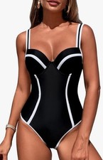Jolikichey Black 1Pc Swimsuit